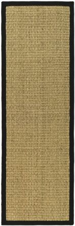 Safavieh Alfombra hierba marina naturale/nero 76 x 183 cm