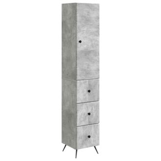 vidaXL Juego De Armarios 2 Uds. 34,5 X 34,5 X 90 Cm Gris Hormig&oacute;n Vidaxl