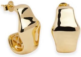 Argento Vivo Bamboo J Hoop Earrings in Gold at Nordstrom Rack
