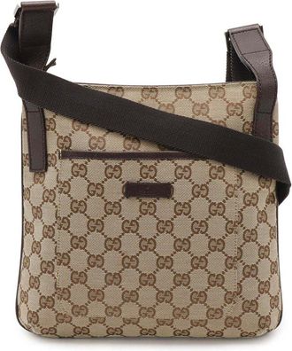 Gucci Beige Gg Canvas & Leather Shoulder Bag (Authentic Pre-Loved)