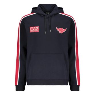 Emporio Armani Felpa con cappuccio sportiva - - Sweatshirts & Hoodies - Uomo - Blu - XS