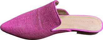 Huma Blanco Womens Ilaria Flat Mule In Magenta Jute