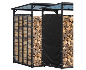 Quick Star Quick-star - Wetterschutz Set 66x148 Cm 2 Seiten F&uuml;r Kaminholzregale T/h 70x185cm