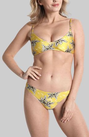 Sauipe Swimwear Jenna Classic Brief Bikini Bottom in Spring Print at Nordstrom, Size Medium