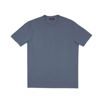 Zanone T-Shirts, male, Blue, Size: 3XL Crewneck T-Shirt