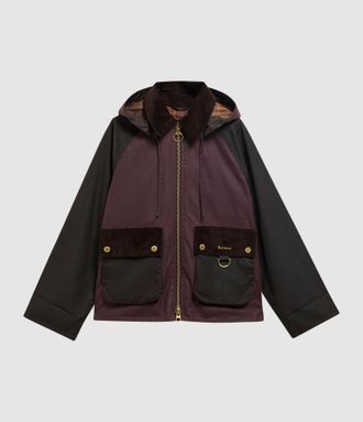 Barbour Veste Carville Wax Rustic Bordeaux Muted