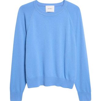 Lisa Yang Cambrie Raglan Sleeve Cashmere Sweater in Azure at Nordstrom, Size 1