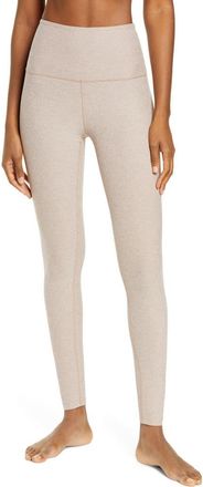 Beyond Yoga Caught in the Midi High Waist Leggings in Chai at Nordstrom, Size X-Large