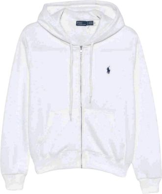 Polo Ralph Lauren Zip-through Sweatshirt - Dames - Vesten met rits - Wit - S - Hoodies & sweatvesten