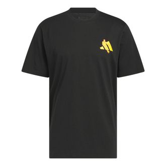 adidas Trae Icons Graphic T-Shirt Black Yellow IL9479