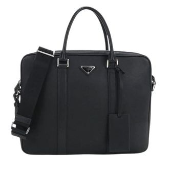 Prada Pre-owned Briefcase - Heren - Vintage Handtas - Zwart - ONE Size - Leer - Vintage