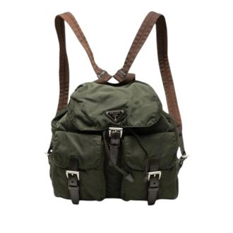 Prada Pre-owned Backpacks, female, Green, Size: ONE SIZE Pre-owned Vintage Backpack