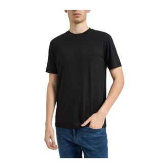 Emporio Armani T-Shirts, male, Black, Size: XL Crewneck T-shirt