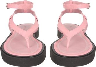 by FAR Leather Thong Sandals - Pink