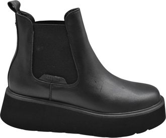 Janet & Janet J-1331 Chelsea Boot - Dames - Chelseaboots - Zwart - 36 EU - Leer - Schoenen