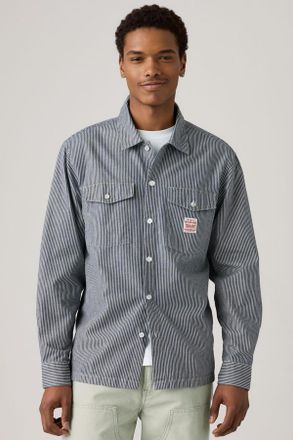 Levi's Camicia da lavoro a maniche lunghe - Uomo - XL - Blu / Washington Stripe Ii