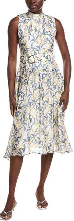 Gracia Printed Sleeveless Waist Band Dress
