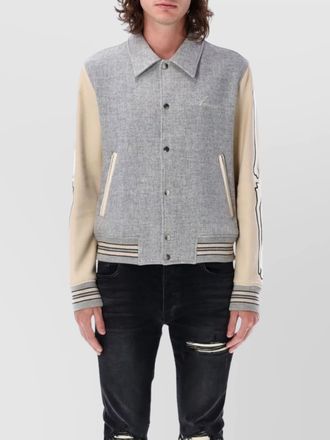 Amiri wool bones bomber jacket