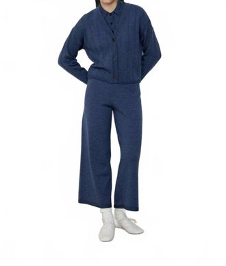 Diarte Callum Cardigan In Blue Melange