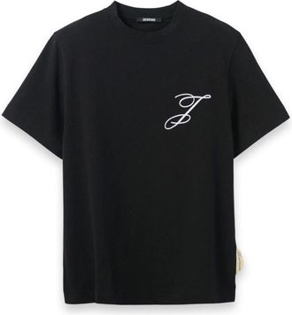 Jacquemus Camiseta The Logo - Tops - Hombre - Negro - XS
