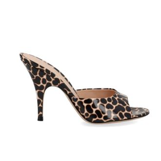 Gianvito Rossi Heeled Mules, female, Brown, Size: 9 1/2 US Animal-print Pumps