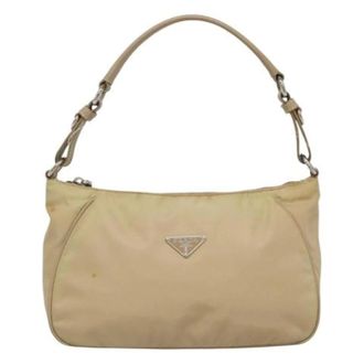 Prada Pre-owned Nylon handbags - - Pre-owned - Donna - Beige - ONE SIZE