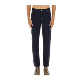 Ermenegildo Zegna Straight Jeans, male, Black, Size: W31 Roccia Straight Jeans