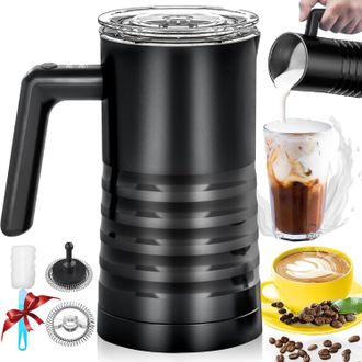 OEM Espumador De Leche El&eacute;ctrico 4 En 1, De Acero Inoxidable, De 580 Ml, Para Leche Caliente Y Fr&iacute;a, Y Calentador De Leche Para Chocolate Caliente Y Capuc