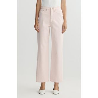 DL1961 Karmine Refined Wide Leg High Waist Ankle Jeans in Ballet at Nordstrom, Size 23