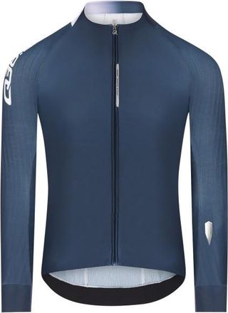 Q36.5 Gregarius Hybrid Collar Fade L/S Jersey Velotrikot f&uuml;r Herren | blau