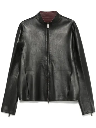 Men's Emporio Armani Leather Jackets - up to −60% | Stylight