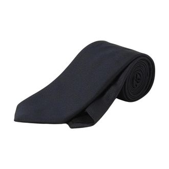 HUGO BOSS Accessoires, Heren, Blauw, ONE Size, Verfijnde Geweven Stropdas