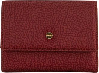 Borbonese Mini portemonnee met flap van technische stof - Dames - Portefeuilles - Rood - ONE Size - Accessoires
