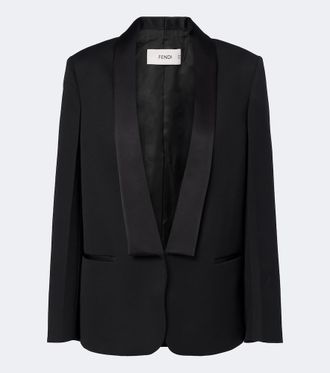 Fendi Giacca tuxedo in lana vergine