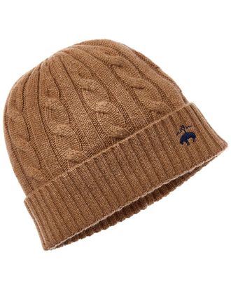 Brooks Brothers Core Cable Wool & Cashmere-Blend Beanie