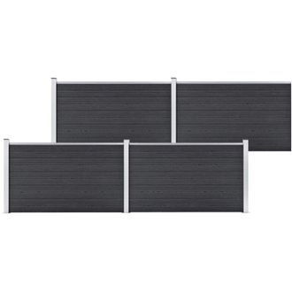 vidaXL Vidaxl - Recinzione da Giardino in wpc 699x106 cm Grigia