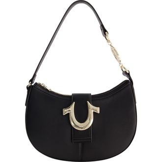 True Religion Horseshoe Strap Crescent Shoulder Bag in Black at Nordstrom Rack