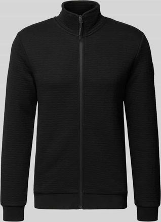 Tom Tailor Denim Loose Fit Sweatjacke aus Baumwoll-Mix in Black, Größe XXL