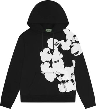 Denim Tears Big Cotton Wreath Sweatshirt Black SS25THD0631