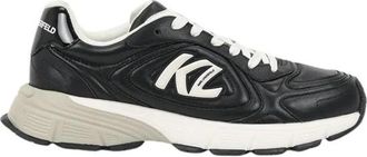 Karl Lagerfeld Orion Sneaker - Heren - Sneakers - Zwart - 44 EU - Leer - Schoenen