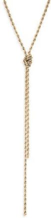 Nordstrom Rack Rope Knot Y-Necklace in Gold at Nordstrom Rack
