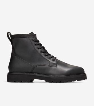 Cole Haan Mens American Classics Plain Toe Waterproof Boots - Black Size 10.5