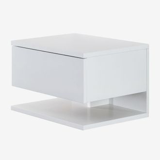 Sklum Pack De 2 Mesitas De Noche Flotantes 40x30 Cm Con Caj&oacute;n Griviza Sklum