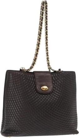 Bally Pre-owned Shoulder Bags, female, Brown, Size: ONE SIZE Pre-owned Leather Shoulder Bag