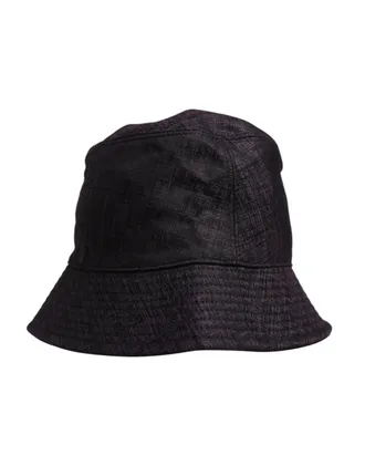 Dolce & Gabbana Black Wide Brim Nylon Bucket Mens Hat