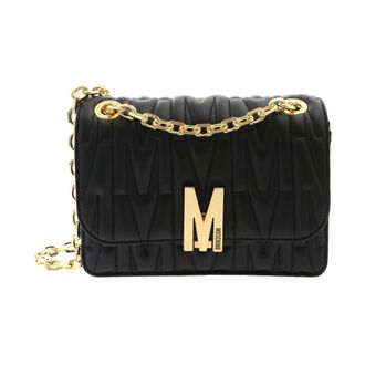 Moschino Cross Body Bags, female, Black, Size: ONE SIZE Matelass&eacute; Medium Shoulder Bag
