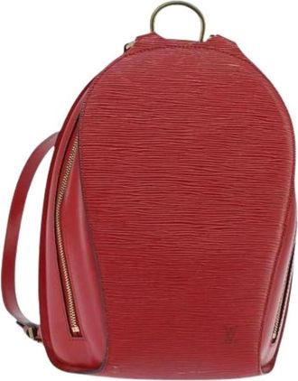 Louis Vuitton Pre-owned Leren Rugzak - Dames - Vintage Rugzakken - Rood - ONE Size - Leer - Vintage