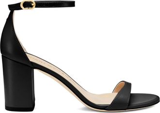Stuart Weitzman Sandali in pelle scamosciata 75mm - Nero