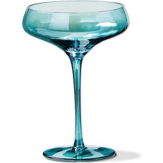 Tag Chelsea Iridescent Coupe Glass Aqua Wine Glasses in Blue at Nordstrom