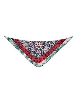 Bimba & Lola leopard-snake print scarf - women - Polyester - One Size - Pink